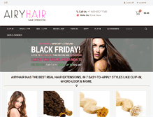 Tablet Screenshot of airyhair.com